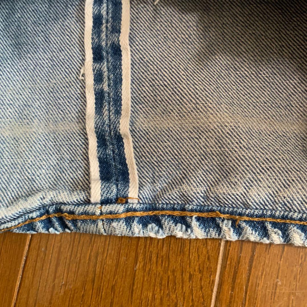 リーバイス 66後期 501 ボタン裏6 赤耳 ヴィンテージ デニム リペアなし