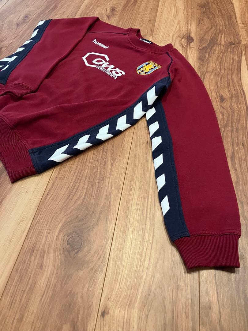 アストンビラ　hummel スウェット 古着 プレミアLB S