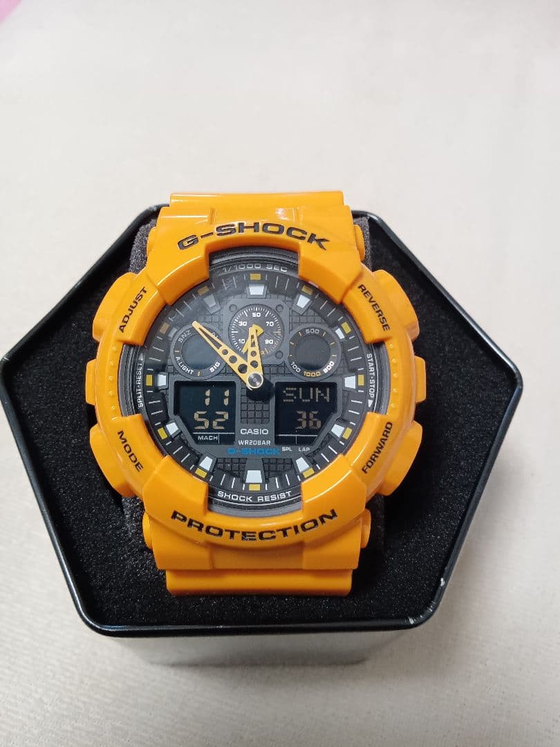 値下げ 新品 CASIO G-SHOCK レアカラー GA-100A イエロー