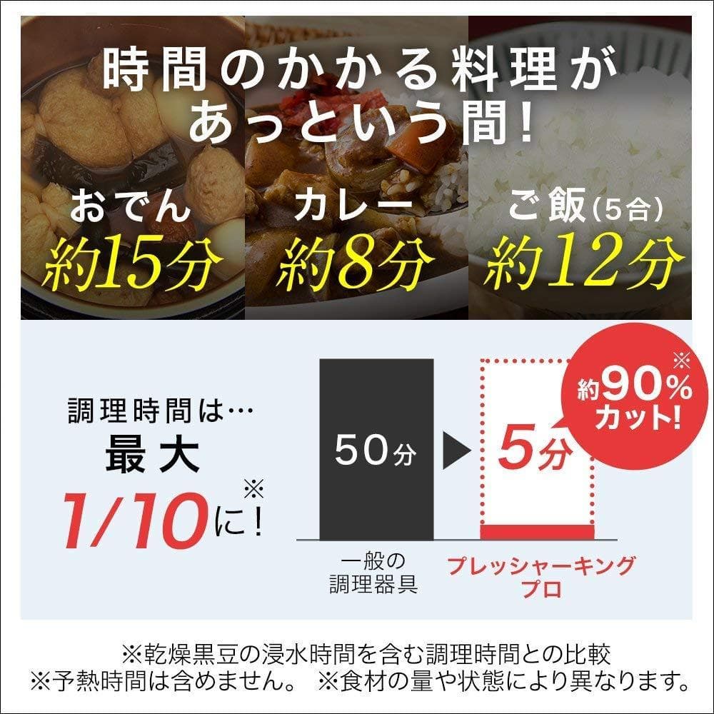 【送料無料】プレッシャーキングプロ 電気圧力鍋 PKP-NXAM