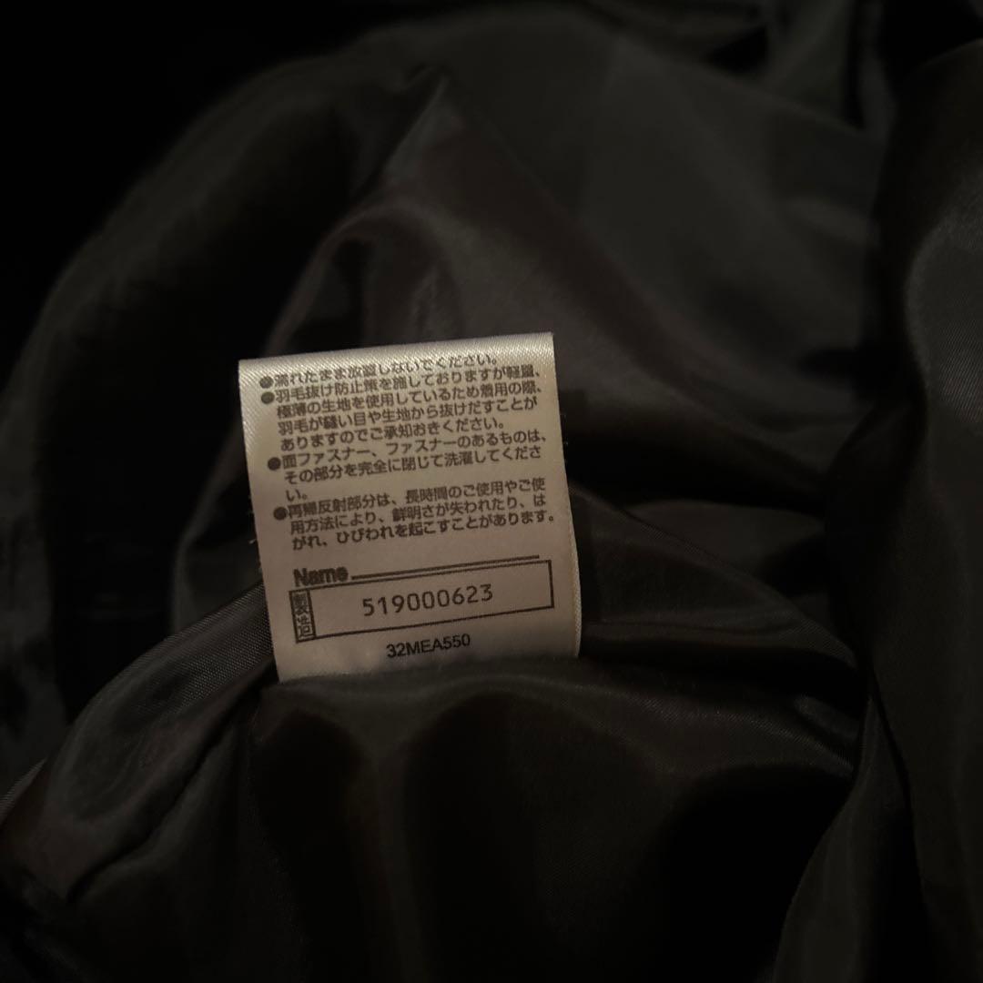 Mizuno ブラック ダウンコート フード付き