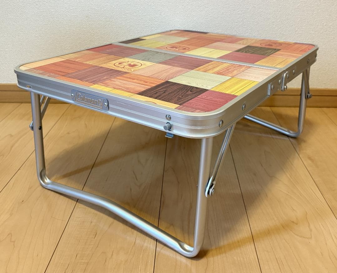 コールマン ナチュラルモザイクリビングテーブル90 + ミニテーブル セット