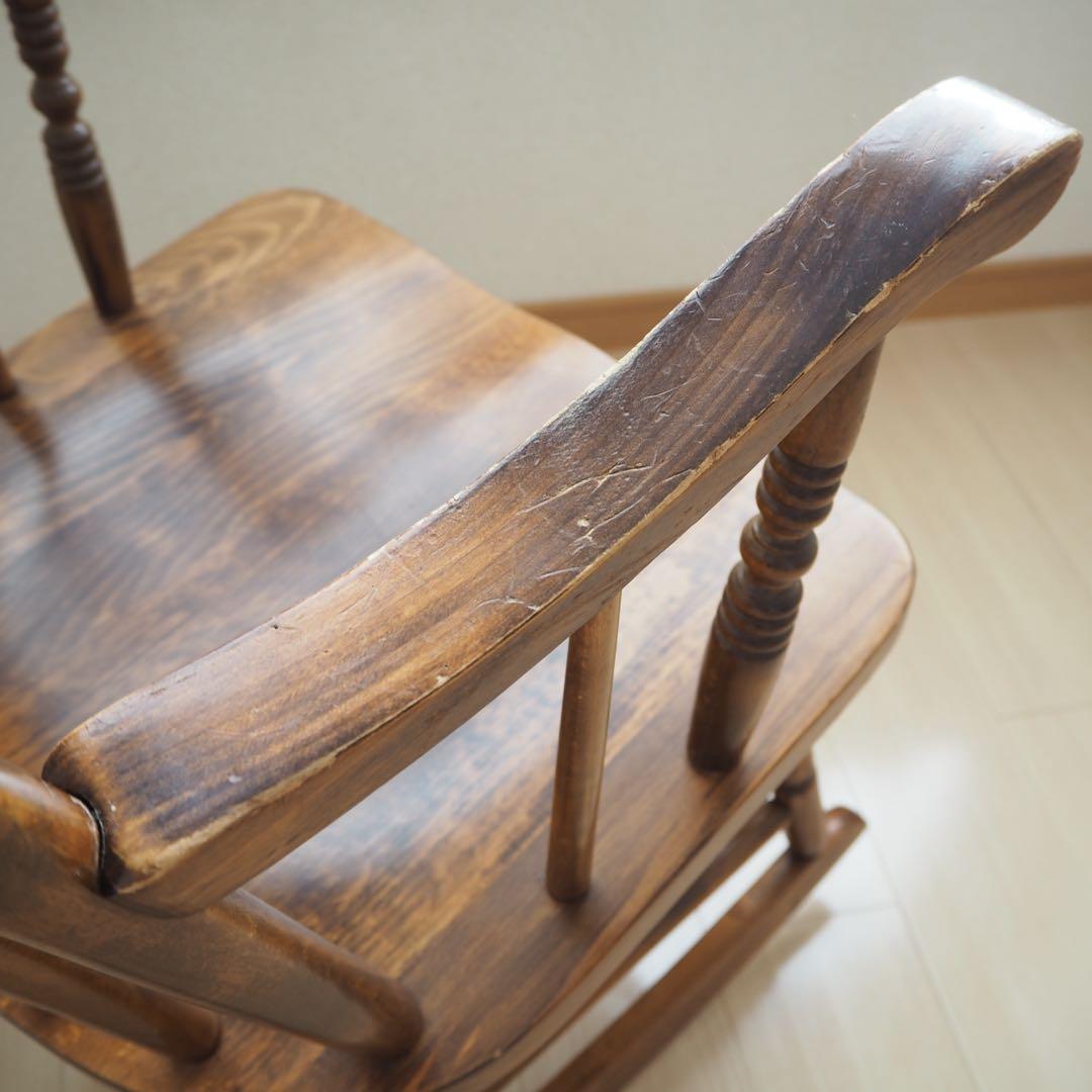 ロッキングチェア ヒダダイネット 飛騨家具 ウィンザーチェア レトロ 木製 椅子