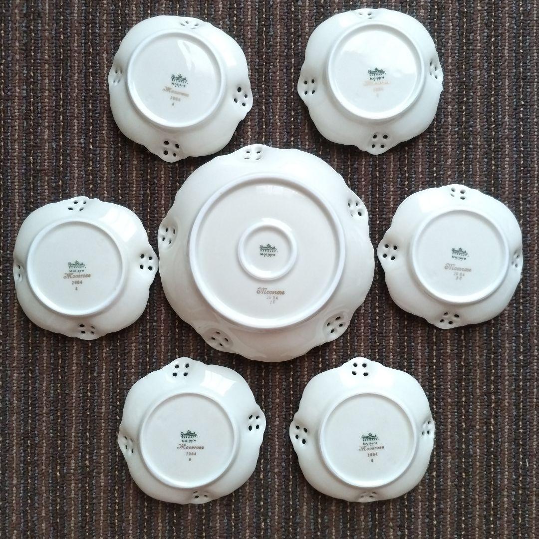 【美品】ローゼンタール Moliere Moosrose　全７枚セット