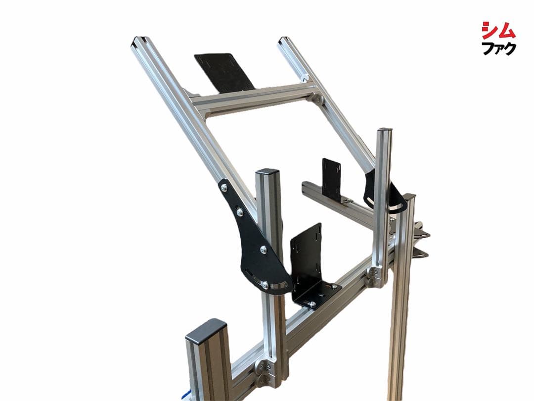 トリプルモニタースタンド+クワッドモニタースタンド 4画面 自立型 シム