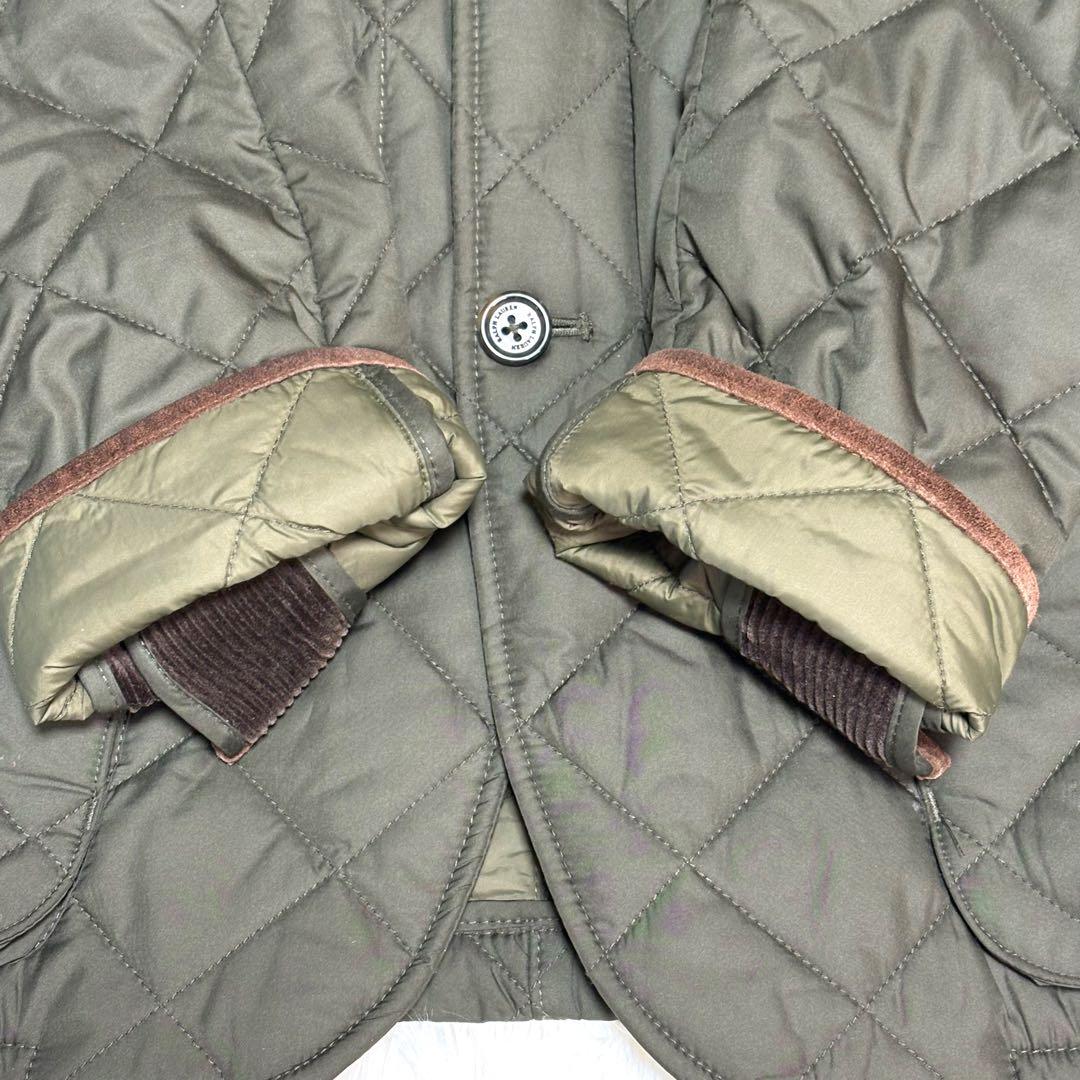 ポロ　ラルフローレン　キルティング　ジャケット　中綿　襟　コーデュロイ　M