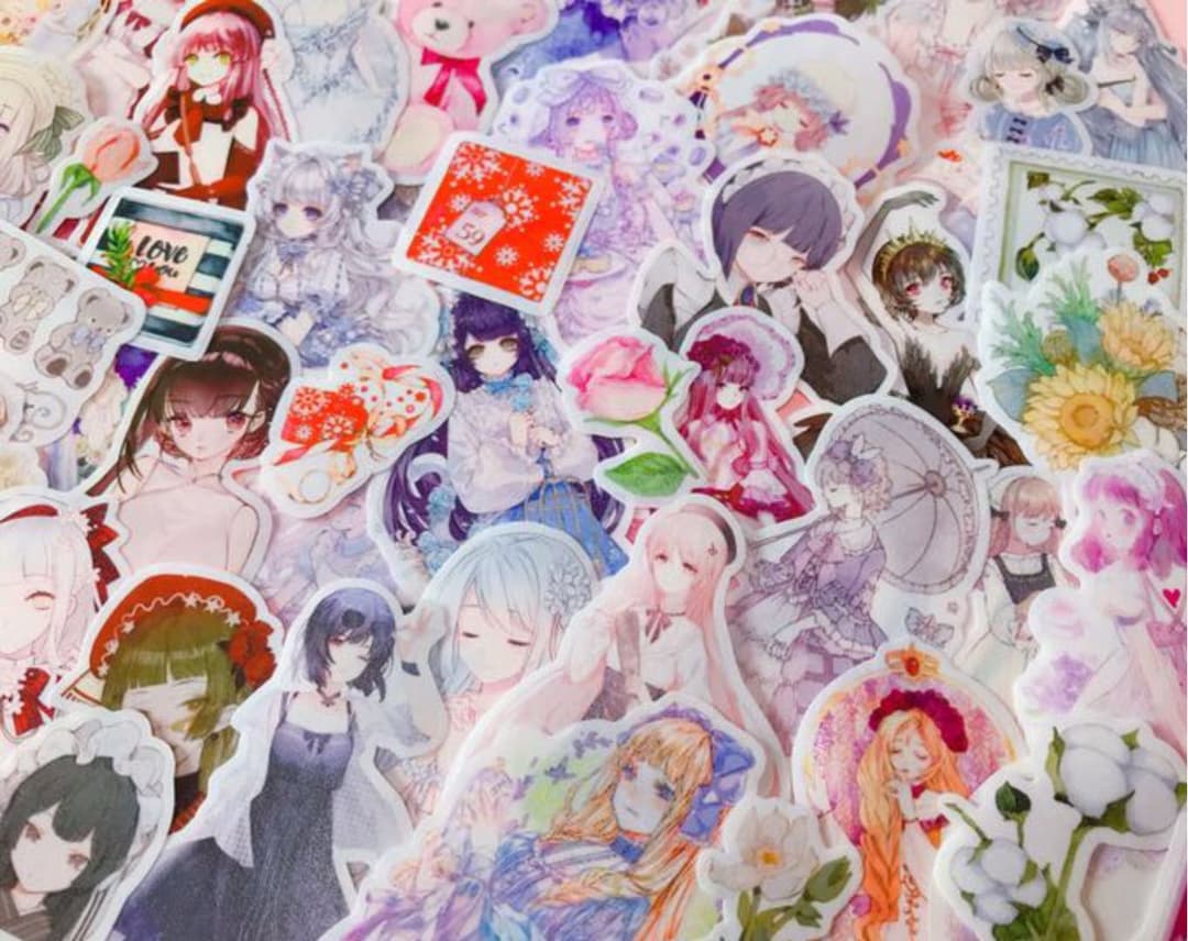 可愛いい❤️❤️人物マステフレークシール( ⸝⸝•ᴗ•⸝⸝ )148