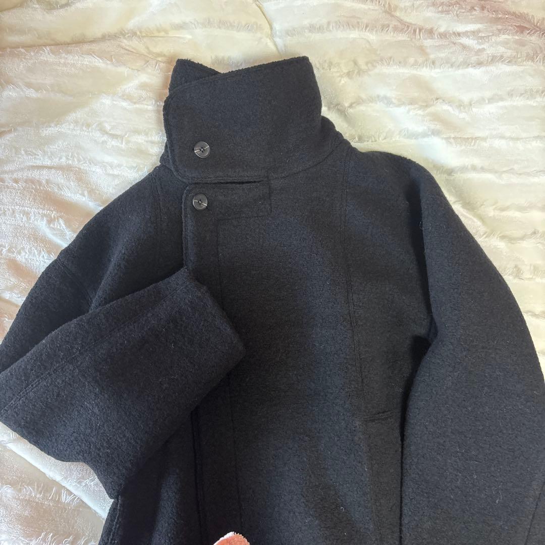 新品todayful Standcollar Boucle Jacket　36黒