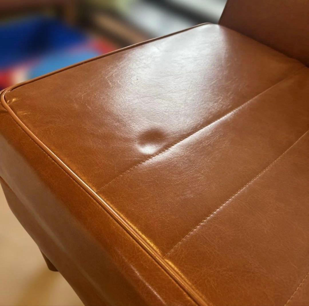 JAM-LDブラウン ストライプデザイン カウチソファ