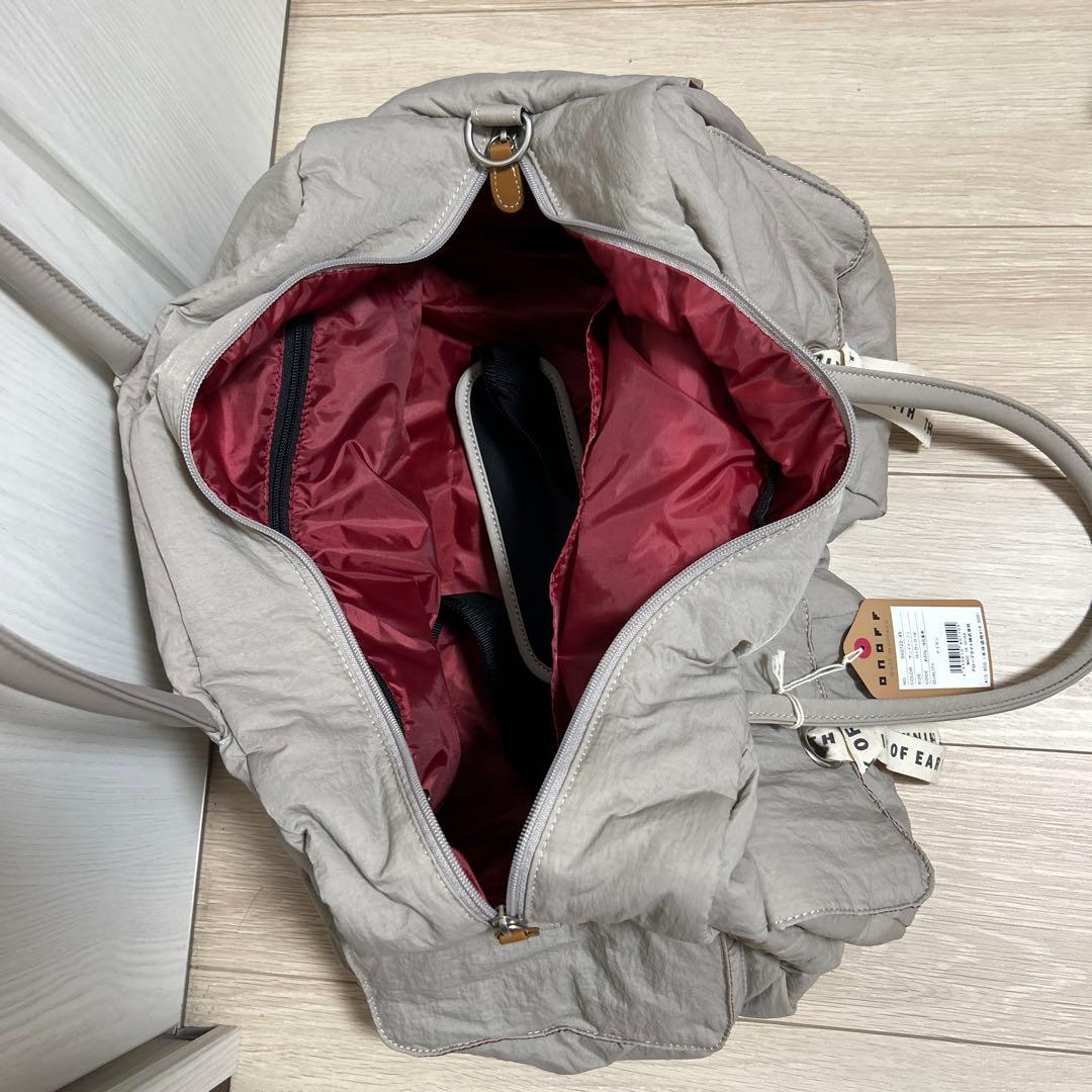 グレー ナイロン トートバッグ