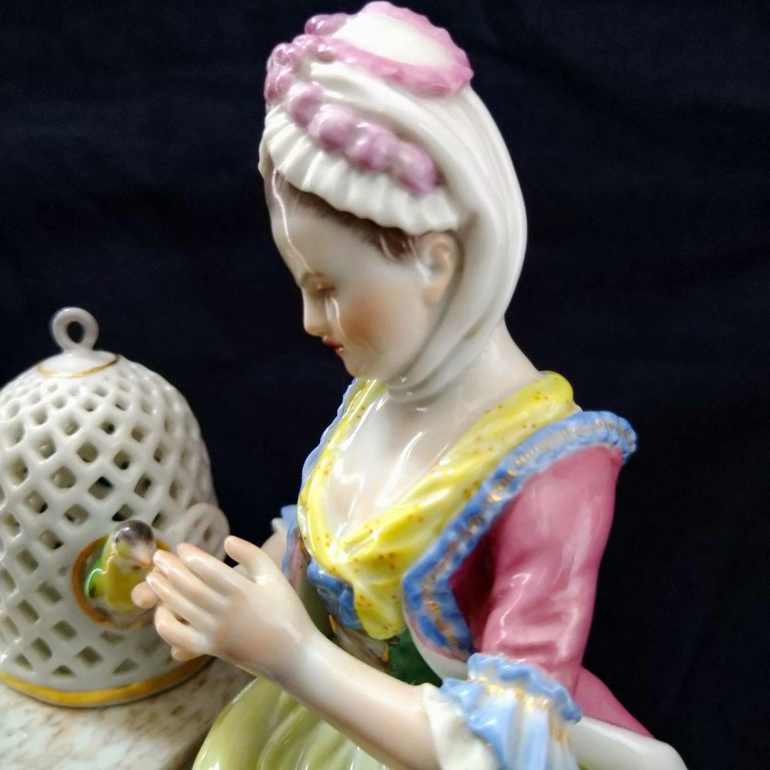 りんごミカン✤マイセン(Meissen)フィギュリン『五感の寓意(触覚)』