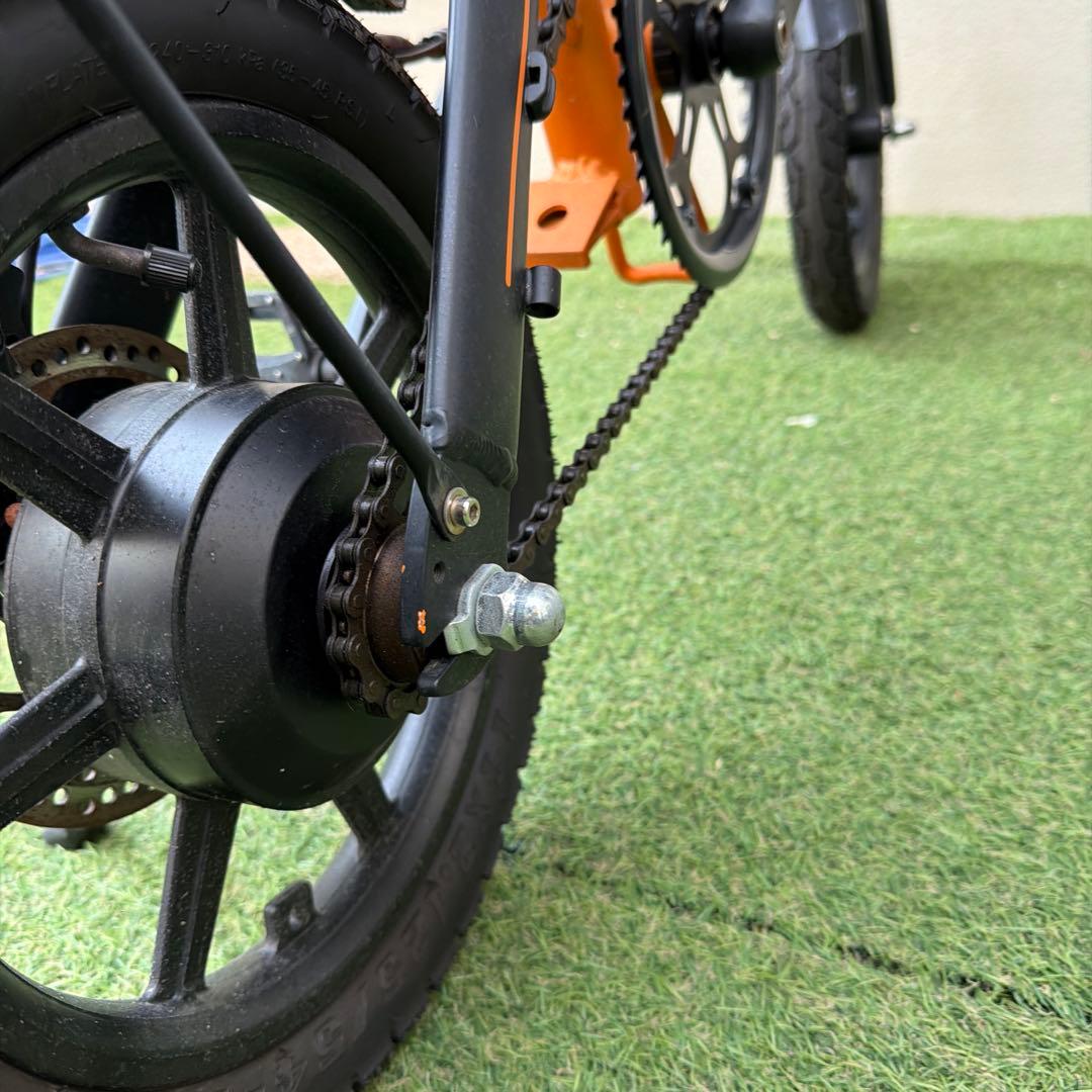 大阪発　ジャンクFLYFISH 電動アシスト自転車 オレンジ　引取り限定