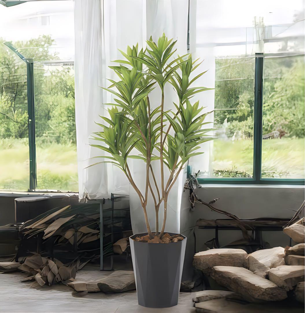 光触媒　人工観葉植物　フェイクグリーン　フレッシュドラセナ1.2m