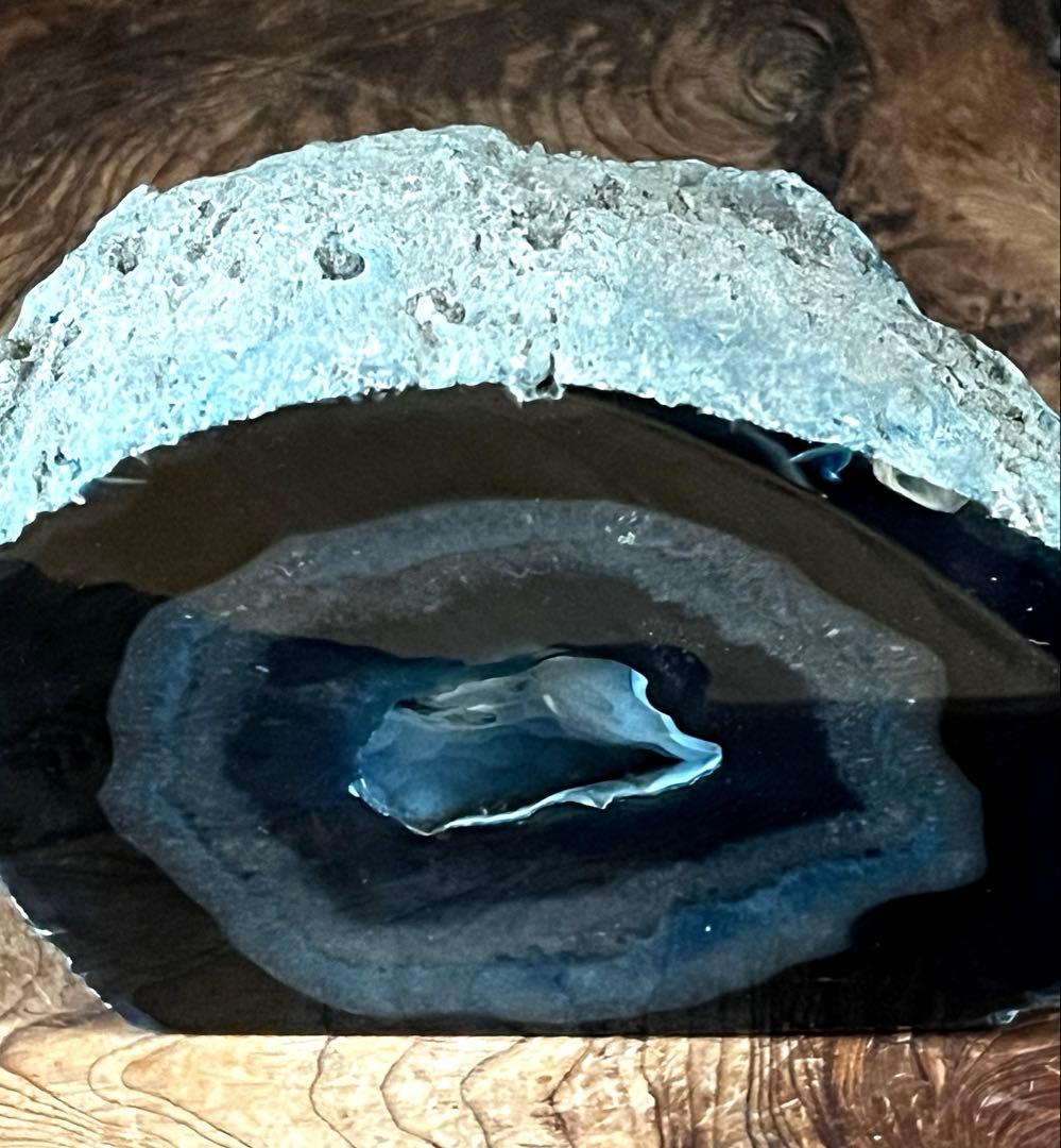 天然石 瑪瑙 ブルー メノウ 観賞石