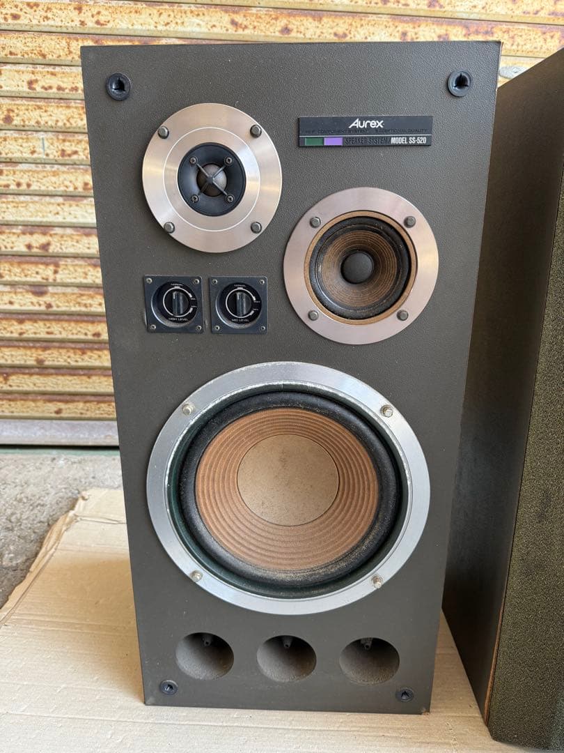 【O-1658】TOSHIBA Aurex スピーカー SS-520 ジャンク