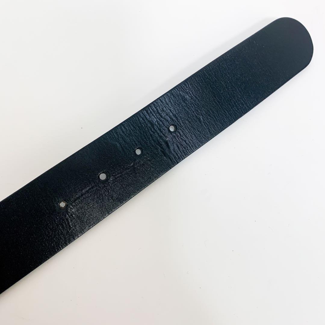 【美品】 グッチ ベルト Gバックル ゴールド 本革 レザー ブラック 黒