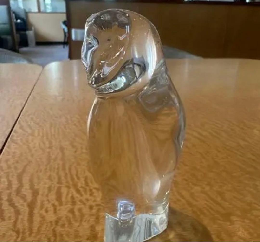 最終値下【開運】Baccarat バカラ 最高級クリスタル オブジェ フクロウ