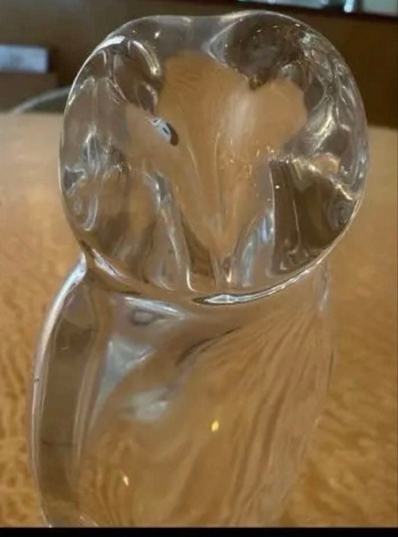 最終値下【開運】Baccarat バカラ 最高級クリスタル オブジェ フクロウ