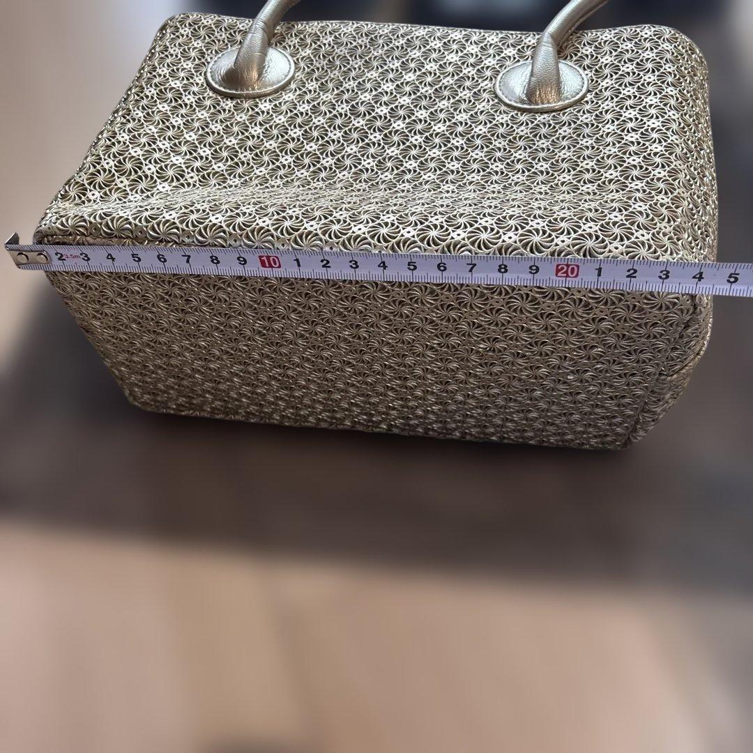 ヒロコハヤシ ジラソーレ ゴールド ミニ ハンドバッグ トート 保存袋付き