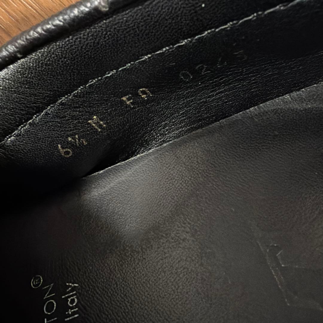 LOUIS VUITTON ブラックドライビングシューズ