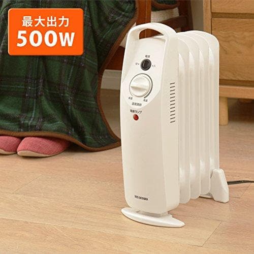 アイリスオーヤマ ヒーター オイルヒーター 3.3畳 ウェーブ型 500W 小b