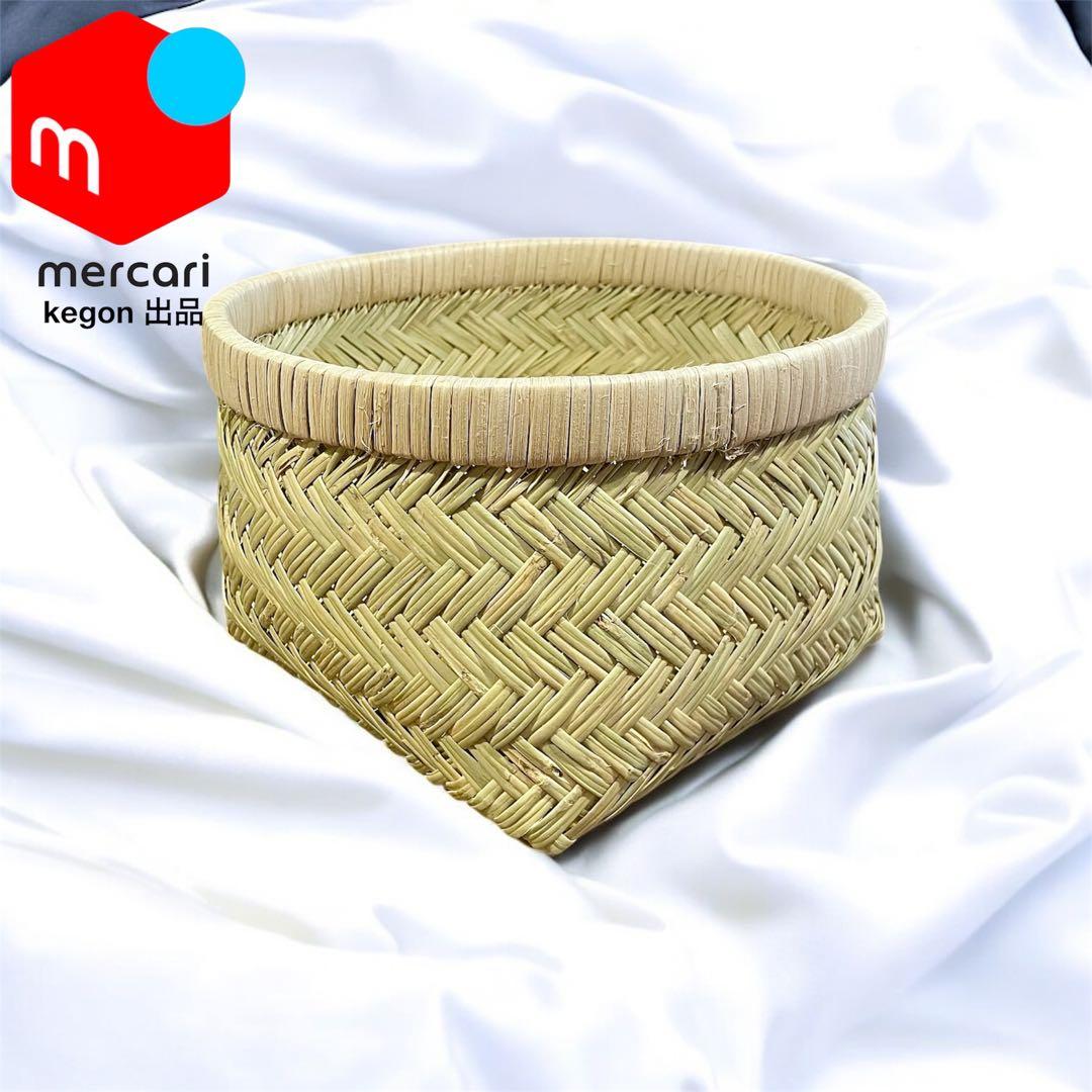 【新着新品】鳥越竹細工 すず竹 灰通し特大＋おぼけ特大＋おぼけ中 入れ子 極上品