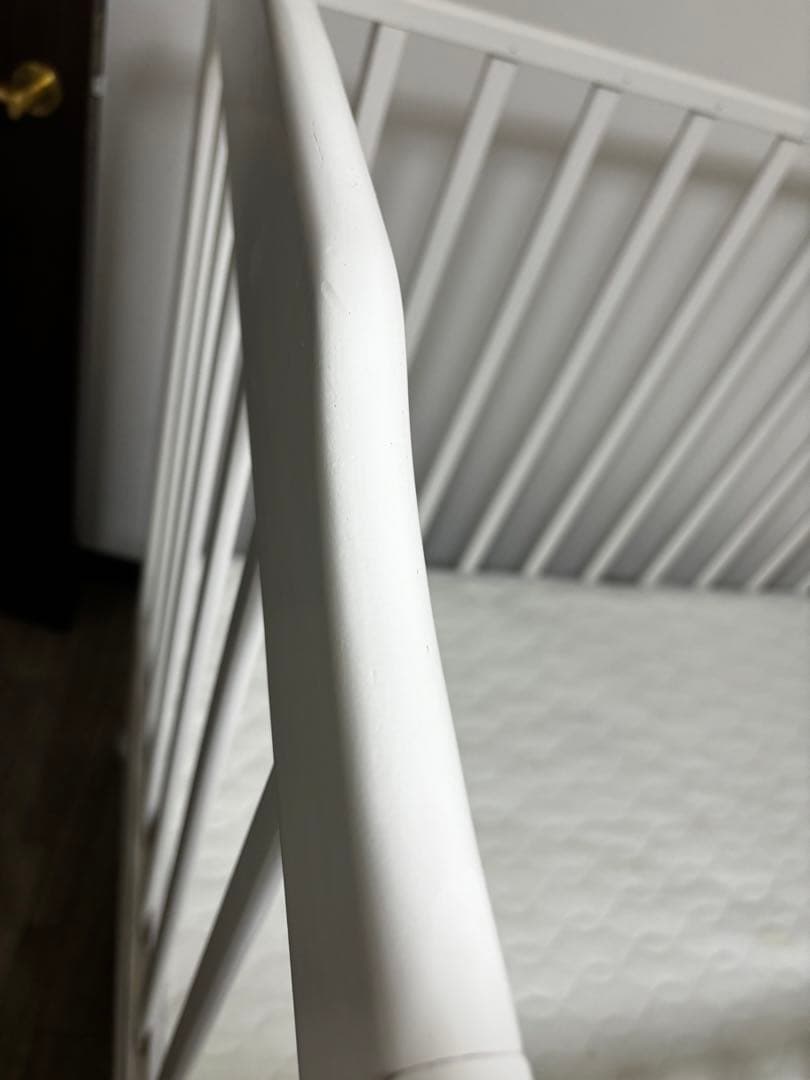 ひかしお　KATOJI ハイシートベビーベッド ホワイト 02021