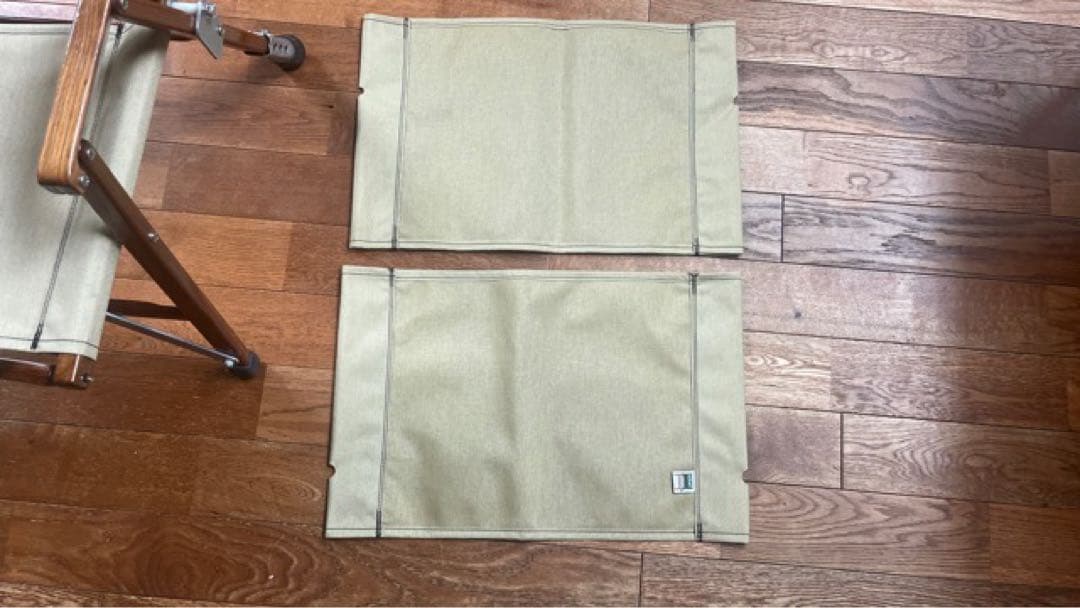 最終値下！カーミットチェアウォールナット　ベージュ　新品シート付き