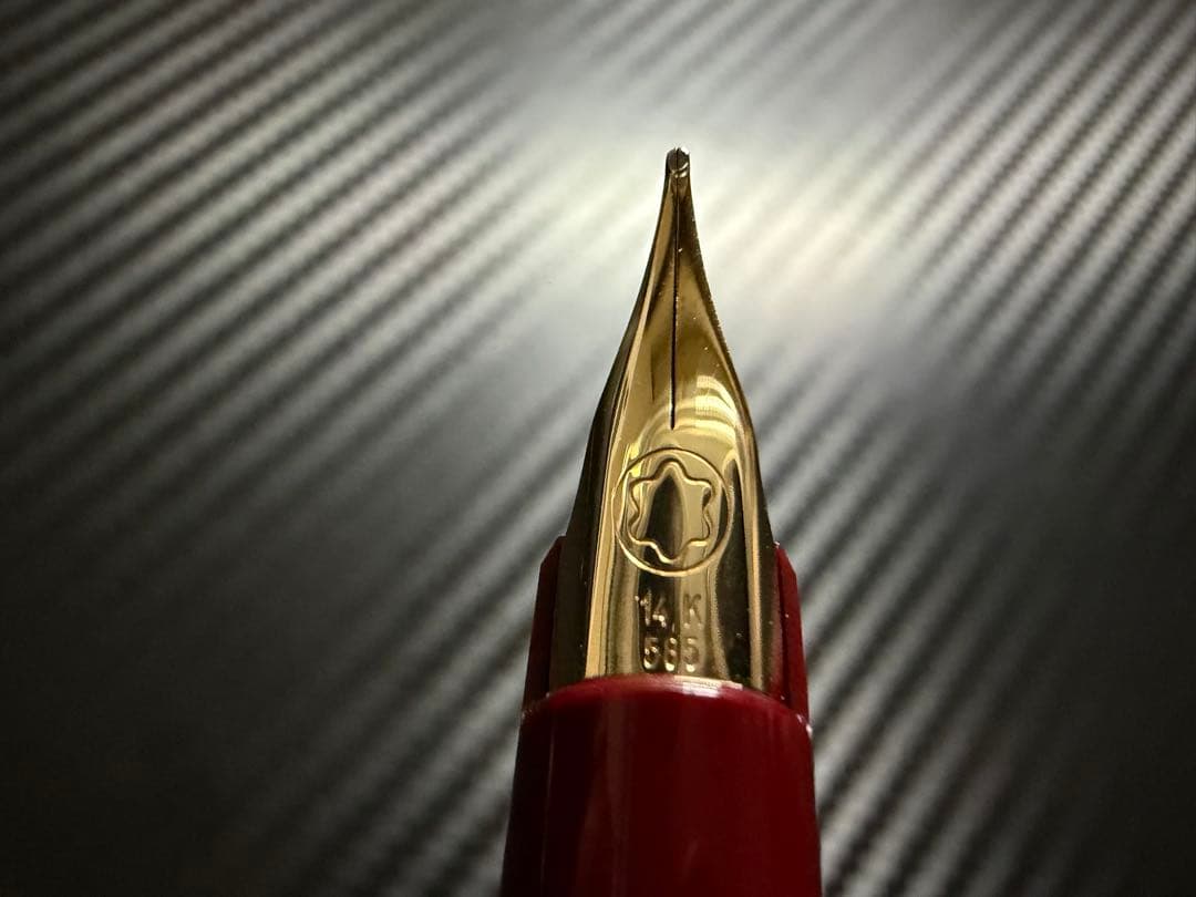 美品 モンブラン ジェネレーション ボルドー F 細字 万年筆