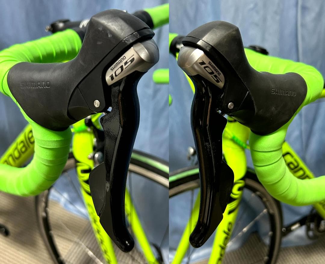 引取り大阪　Cannondale ロードバイクフレーム ネオンイエロー