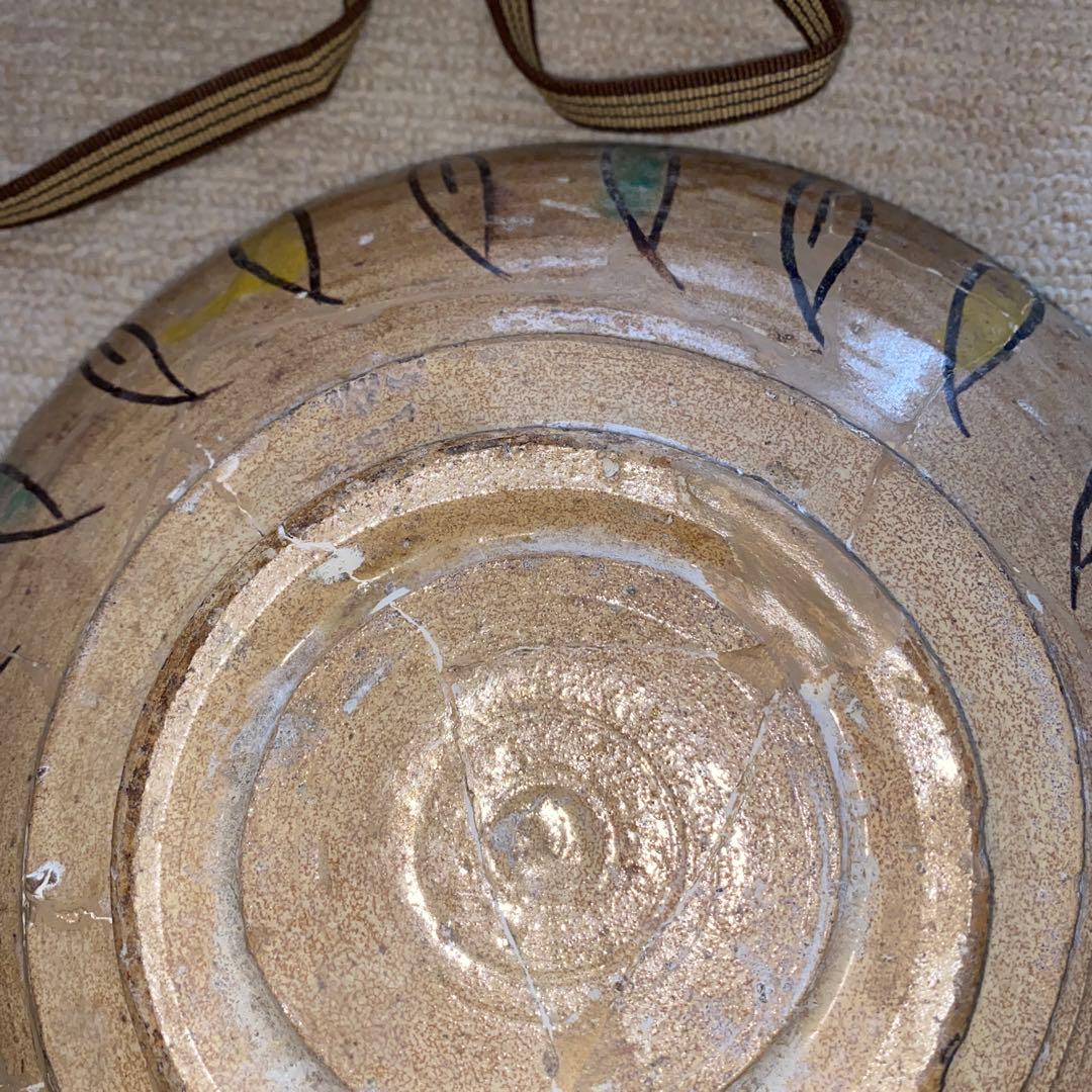 ペルシャ　鳥紋ラスター大皿　紀元前5世紀頃