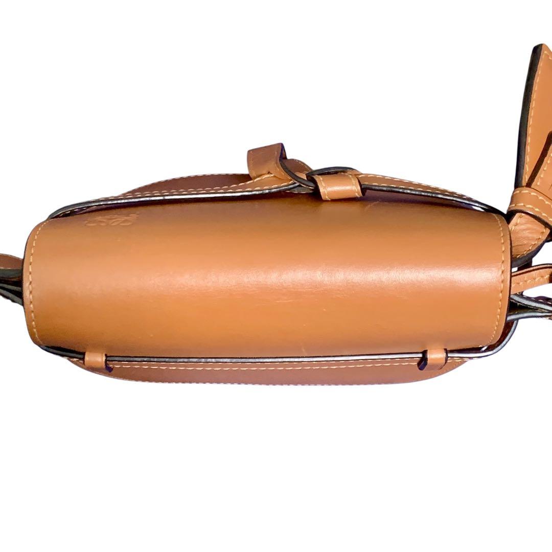 ロエベ ゲート デュアル スモール ショルダーバッグ ブラウン 茶色