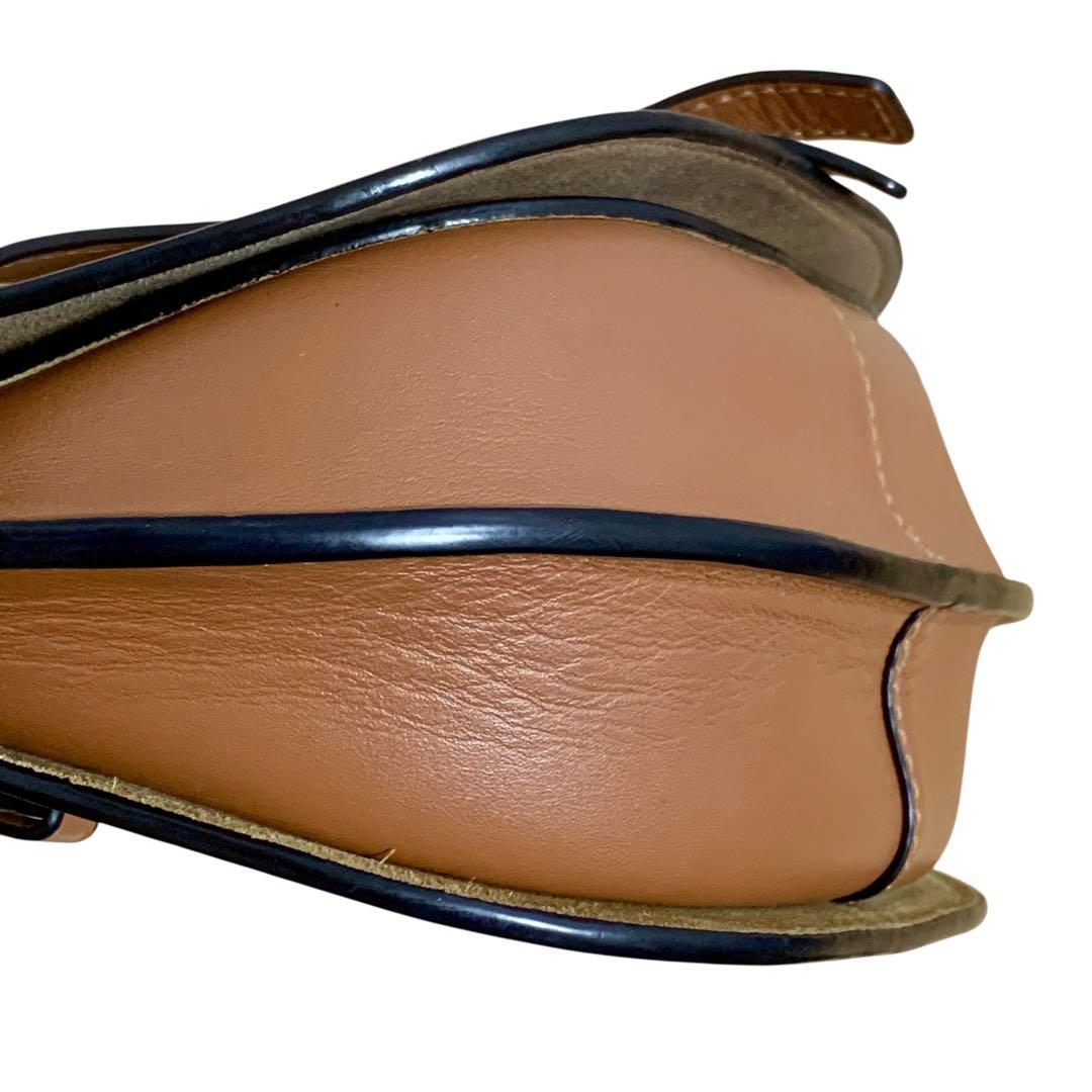 ロエベ ゲート デュアル スモール ショルダーバッグ ブラウン 茶色