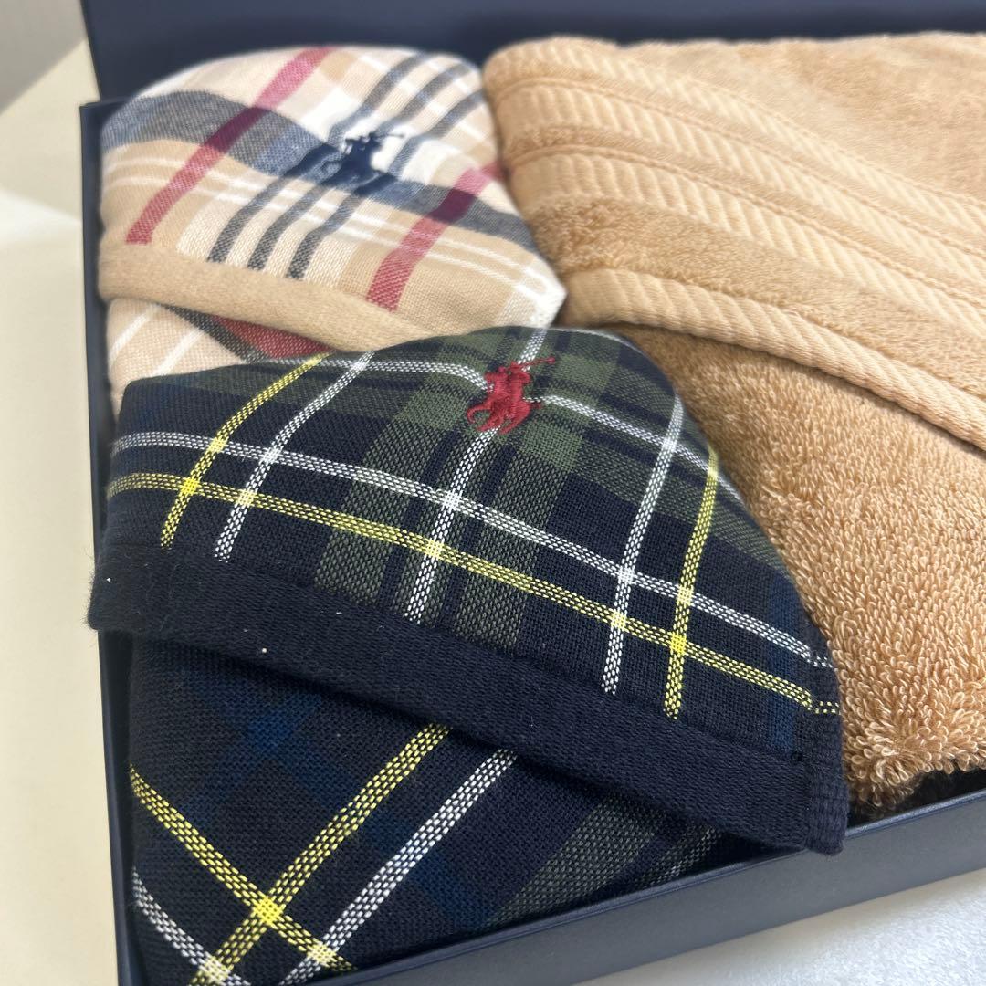 Ralph Lauren＊タオルセット・バスタオル・フェイスタオル・チェック柄