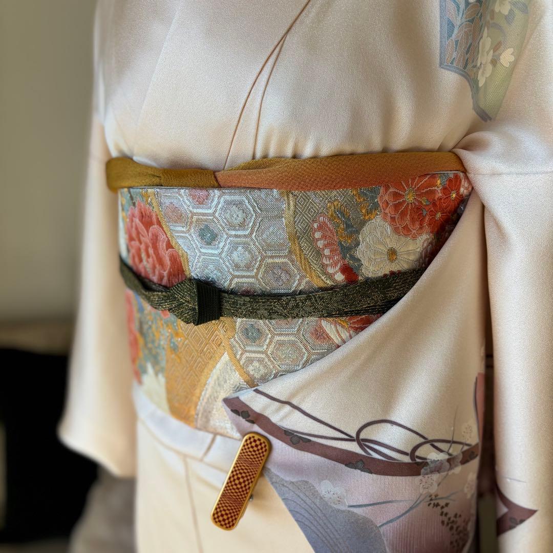 訪問着　フルセット　着物　帯　帯締め　帯締め79