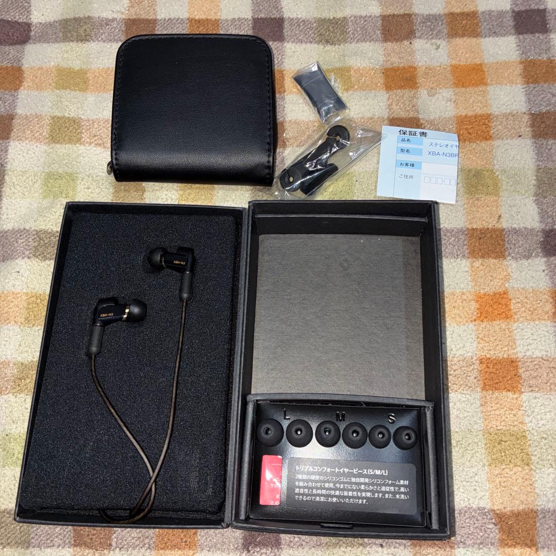 SONY XBA-N3BP 有線イヤホン　高級機！ハイレゾ