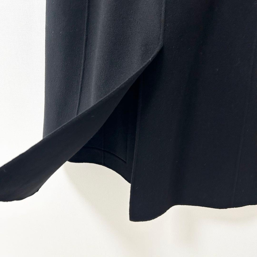 JOSEPH ジョゼフ　カシミヤ混ウールポンチョ　ブラック　ダブルフェイス　38