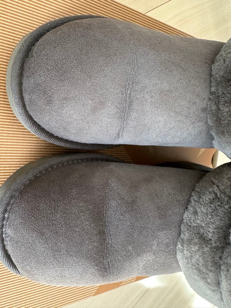 【美品】UGG グレー ムートンブーツ【最終値下げ】