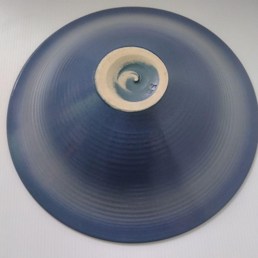 信楽焼 兼山窯 兼山シリーズ 池坊 花器 水盤 池坊好み 生け花 ブルー 青