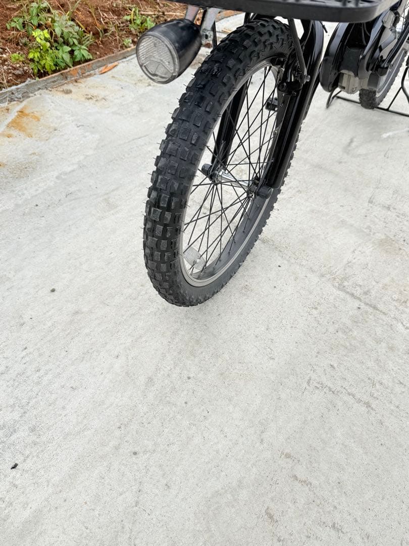 電動アシスト自転車 ブラック 前バスケット付き