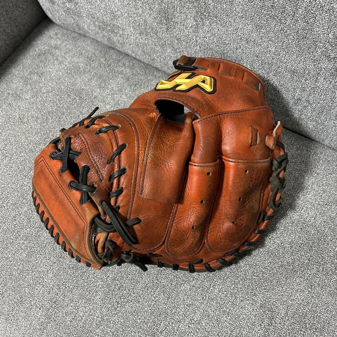 ハタケヤマ硬式キャッチャーミット 甲斐モデル （62型）高校野球使用可能