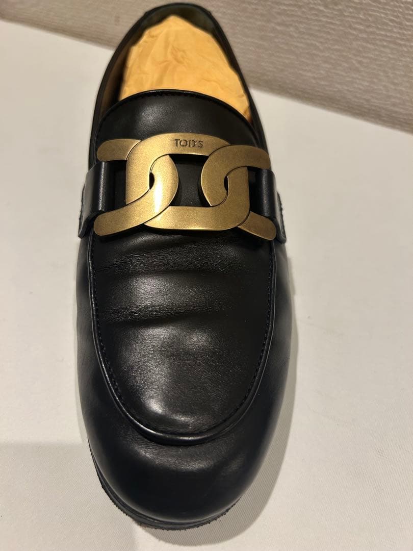 TOD'S 黒レザー ローファー 保存袋付き