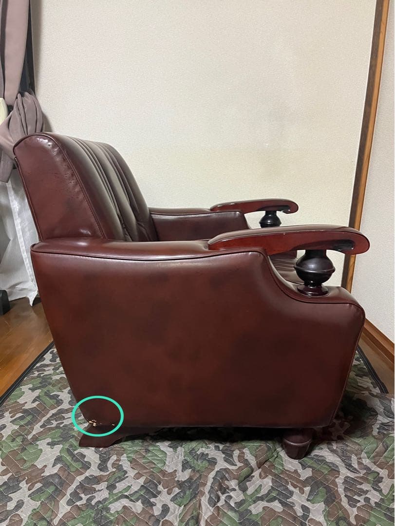 【値下げ】昭和レトロ風1人がけソファ