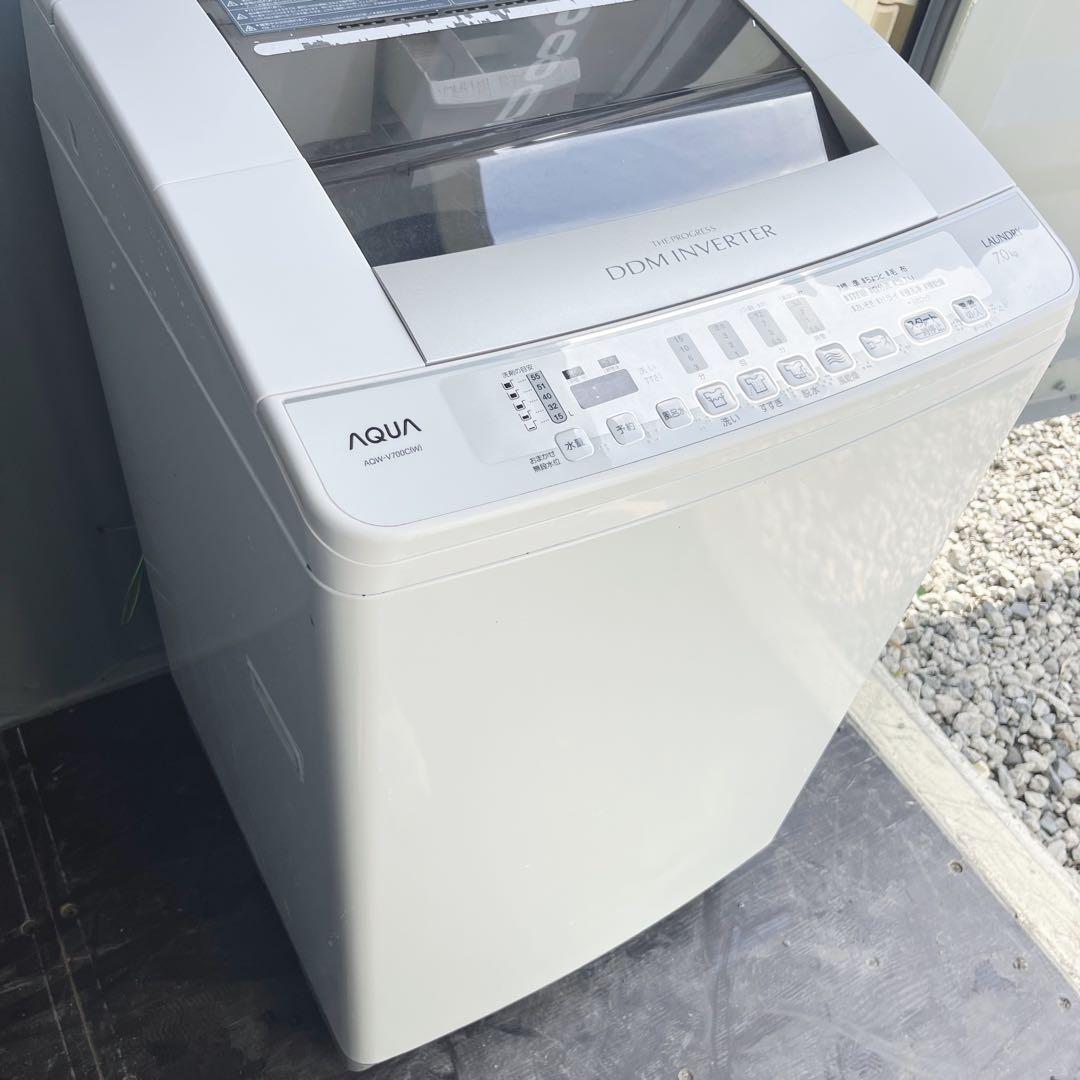 97取付無料！完動品！AQUAインバーター搭載高性能7kg洗濯機！冷蔵庫