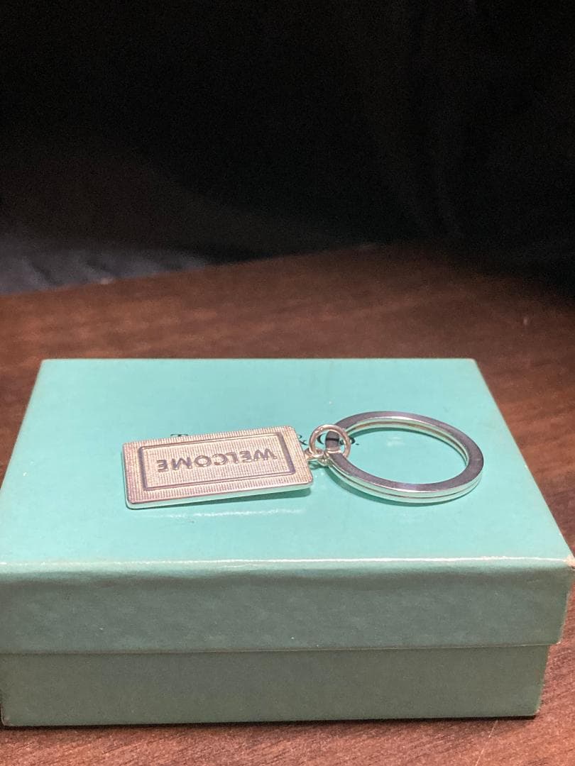 美品 ティファニー ウェルカム キーリング キーホルダー シルバー925