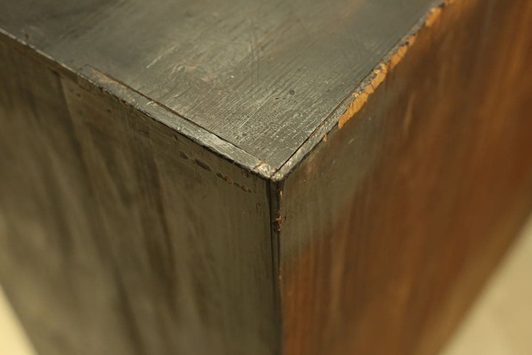 【アンティーク】ガラス戸収納棚