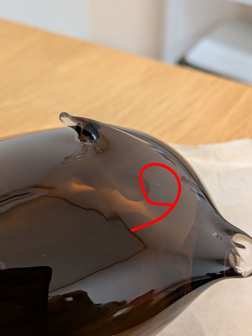 訳アリ　ヴィンテージボヘミアガラス工芸品 動物　1点もの