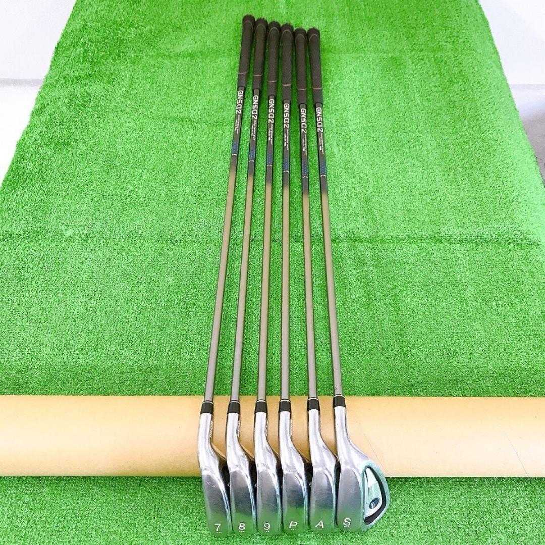 テ34★PRGR GN502 6本レディースアイアンセット 純正プロギアM-30