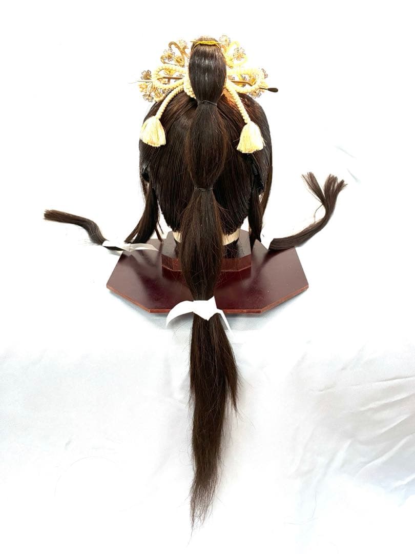 辰巳８号サイズ.ポニー、中古日本髪かつら、大衆演劇かつら、舞踊かつら、簪つき