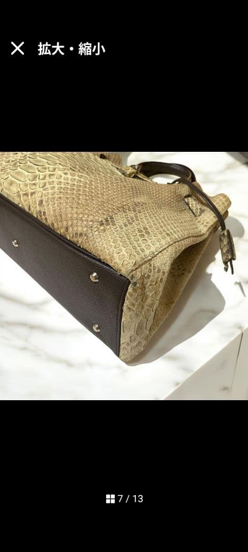 ダイヤモンドパイソン　バッグ